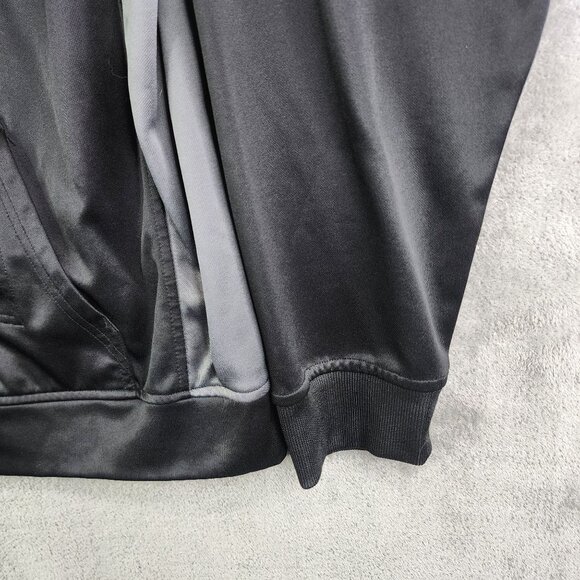 Mens Black & Gray Fila Hooded Sweatshirt Polyester Full-Zip Long Sleeve Size XL - Picture 4 of 12